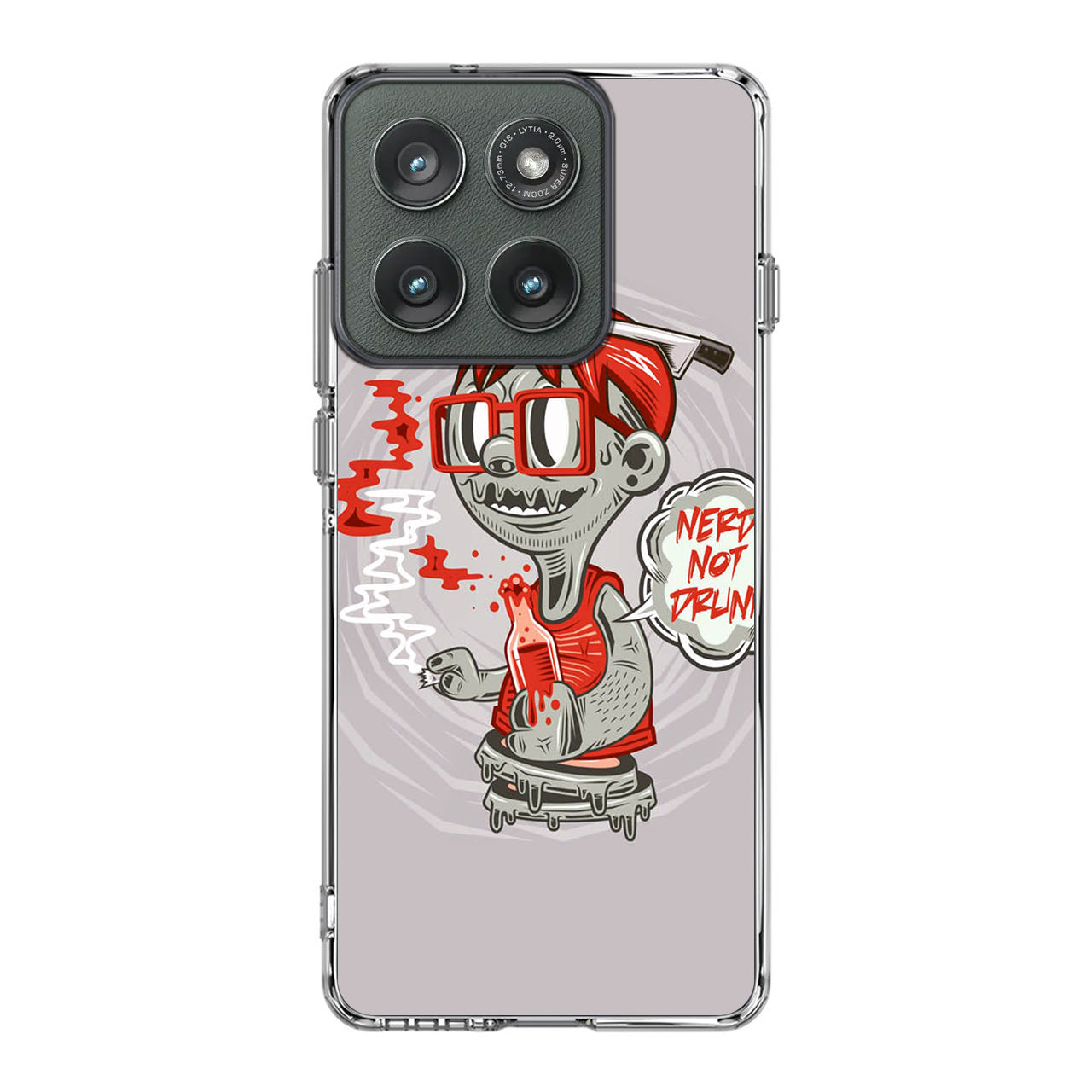 Nerd Not Drunk Zombie Motorola Edge 2025 Case