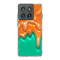 Orange Paint Dripping Motorola Edge 2025 Case