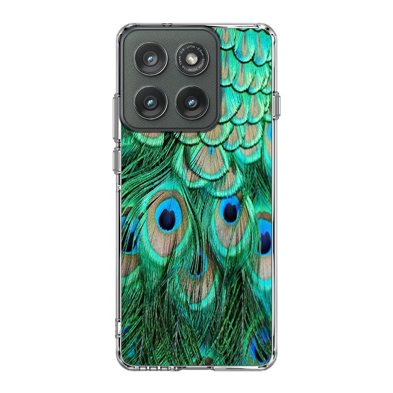 Peacock Feather Motorola Edge 2025 Case