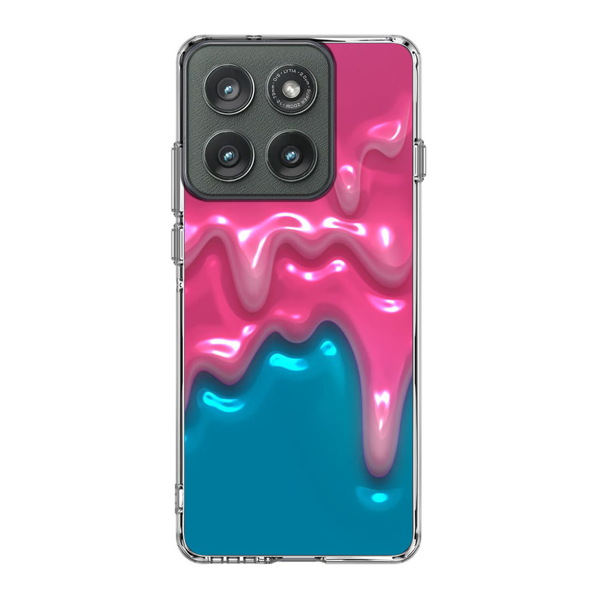 Pink Paint Dripping Motorola Edge 2025 Case