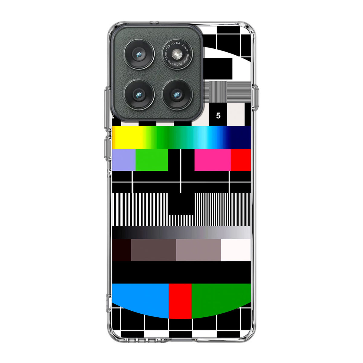 Scheme Pause TV Colorful Mesh Motorola Edge 2025 Case