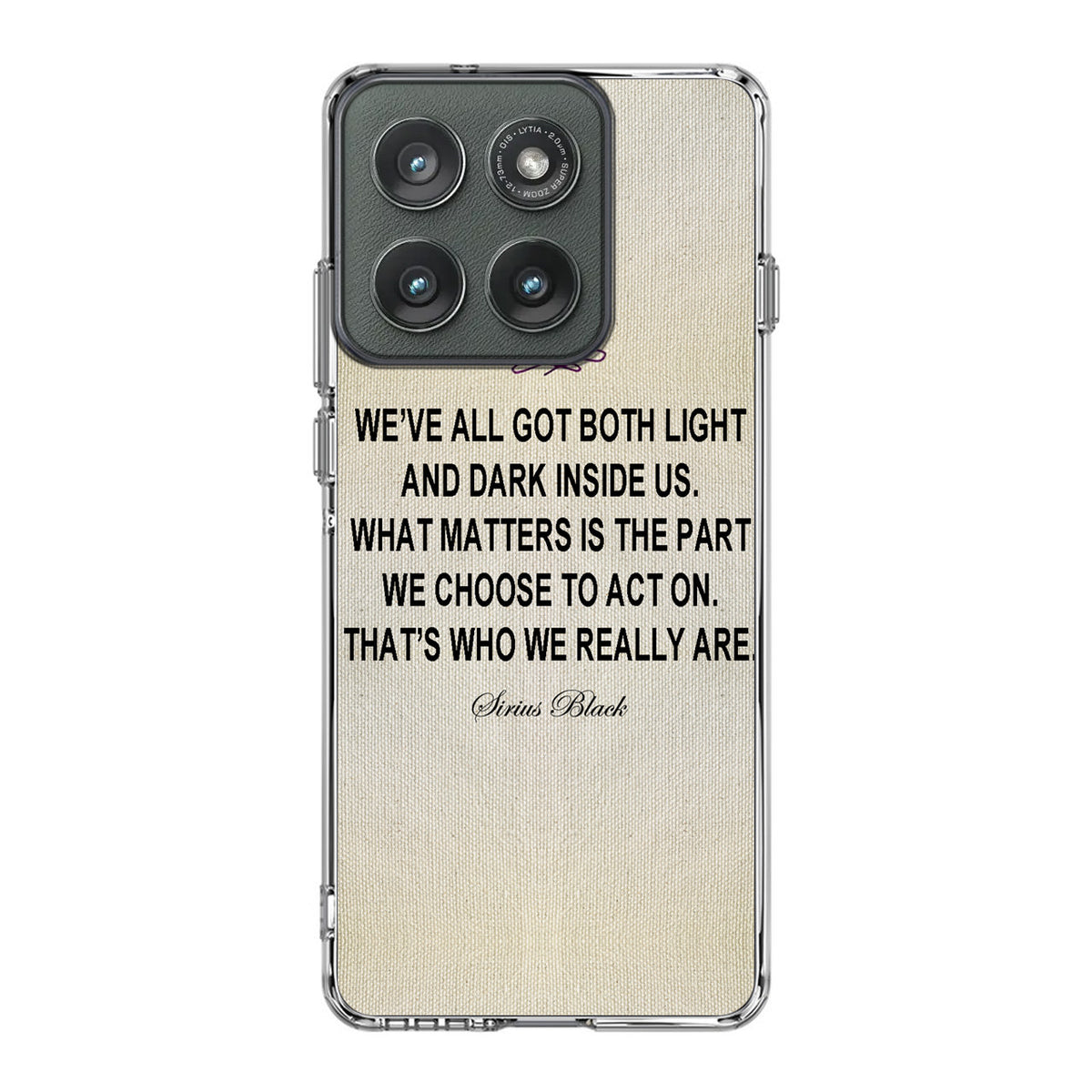 Sirius Black Quote Motorola Edge 2025 Case