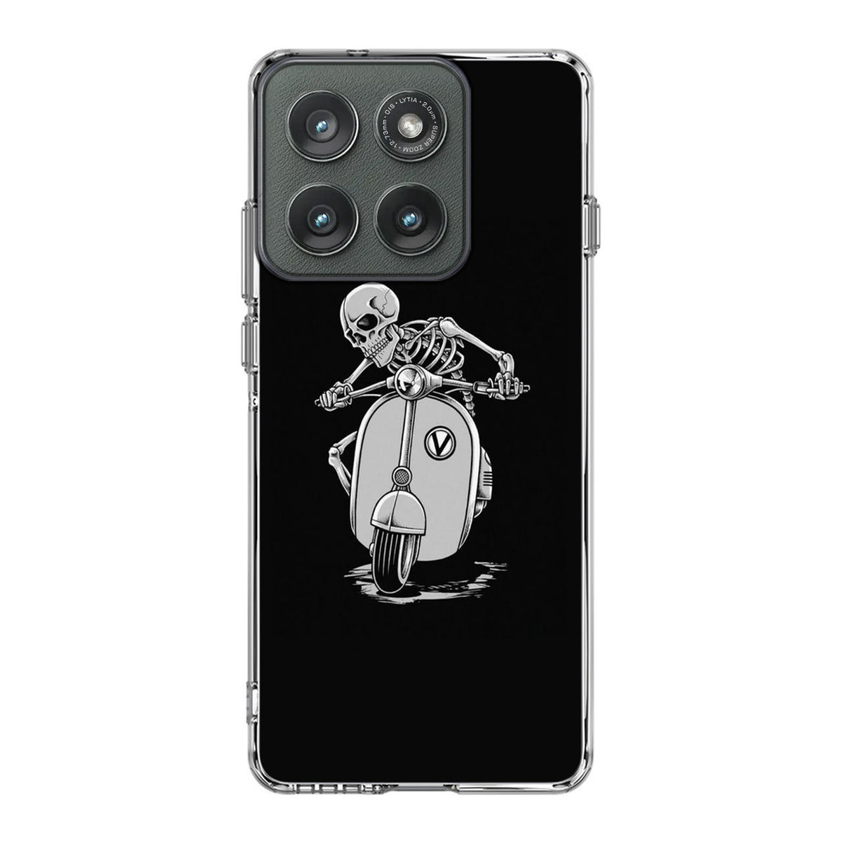 Skeleton Rides Scooter Motorola Edge 2025 Case