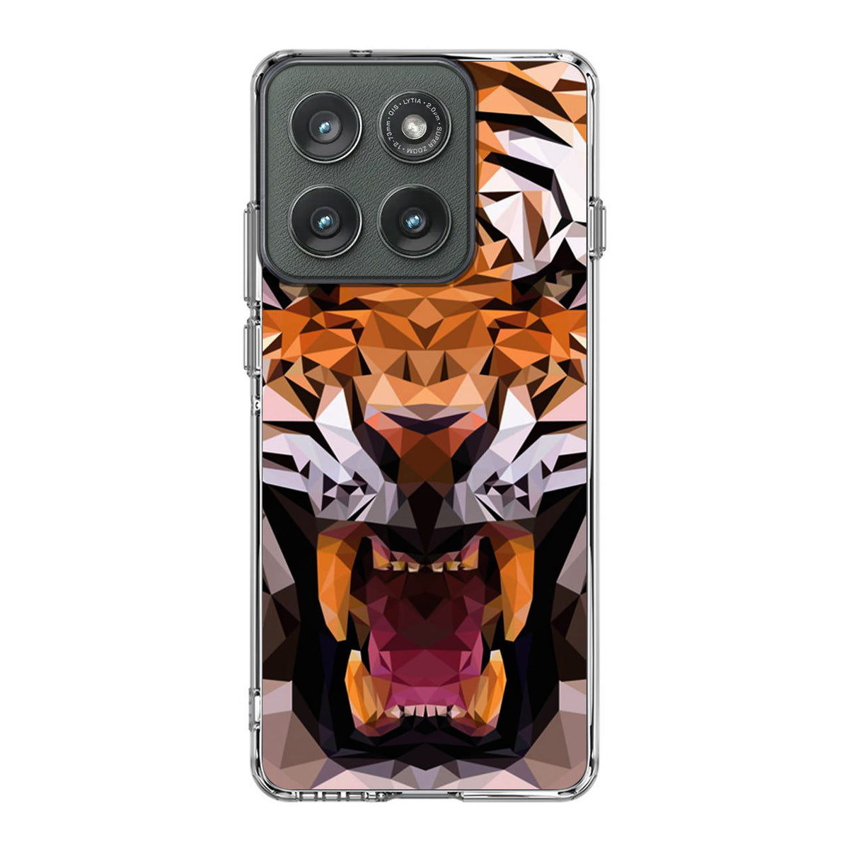 Tiger Polygon Motorola Edge 2025 Case