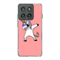 Unicorn Dabbing Pink Motorola Edge 2025 Case