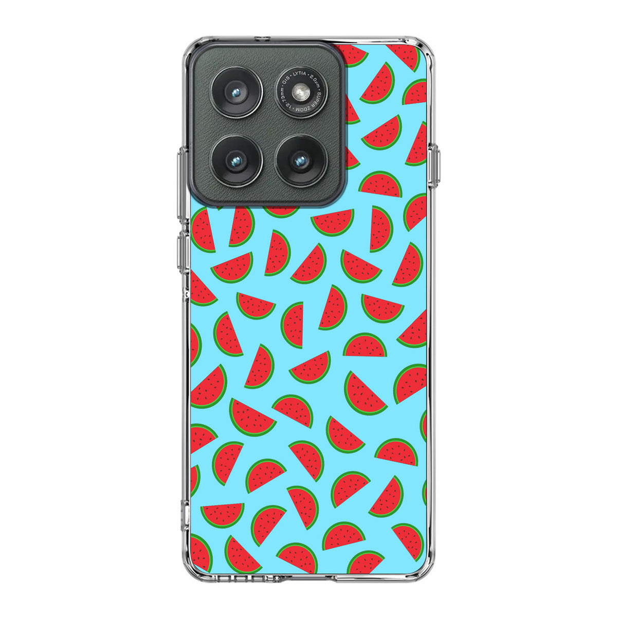 Watermelon Fruit Pattern Blue Motorola Edge 2025 Case