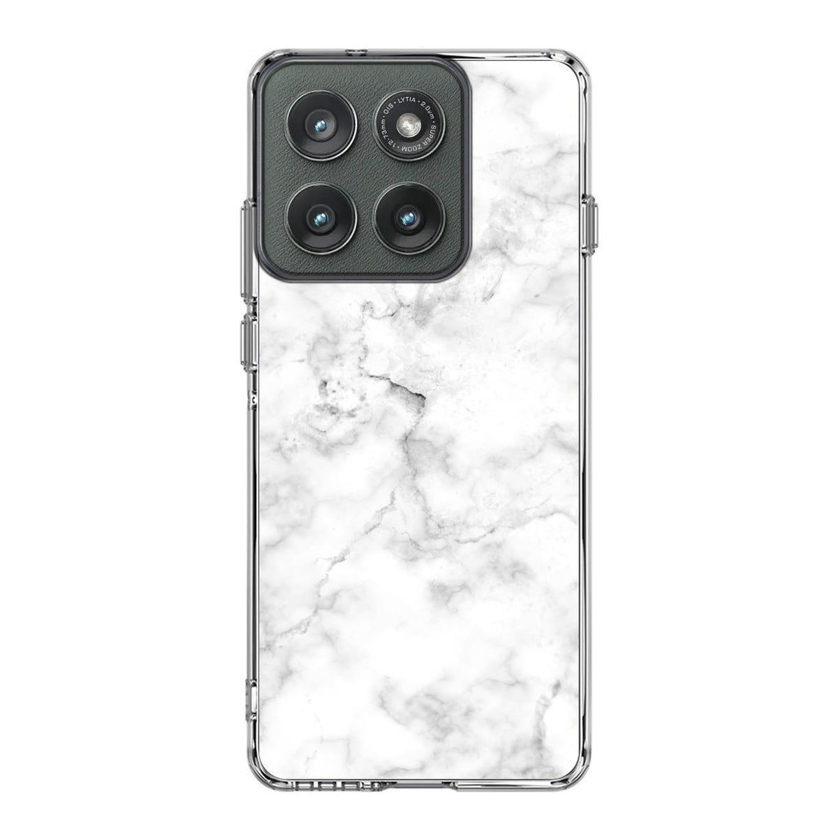 White Marble Motorola Edge 2025 Case
