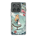 Alice And Cheshire Cat Poster Motorola Edge 2025 Case