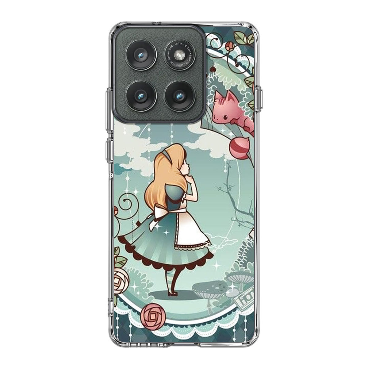 Alice And Cheshire Cat Poster Motorola Edge 2025 Case