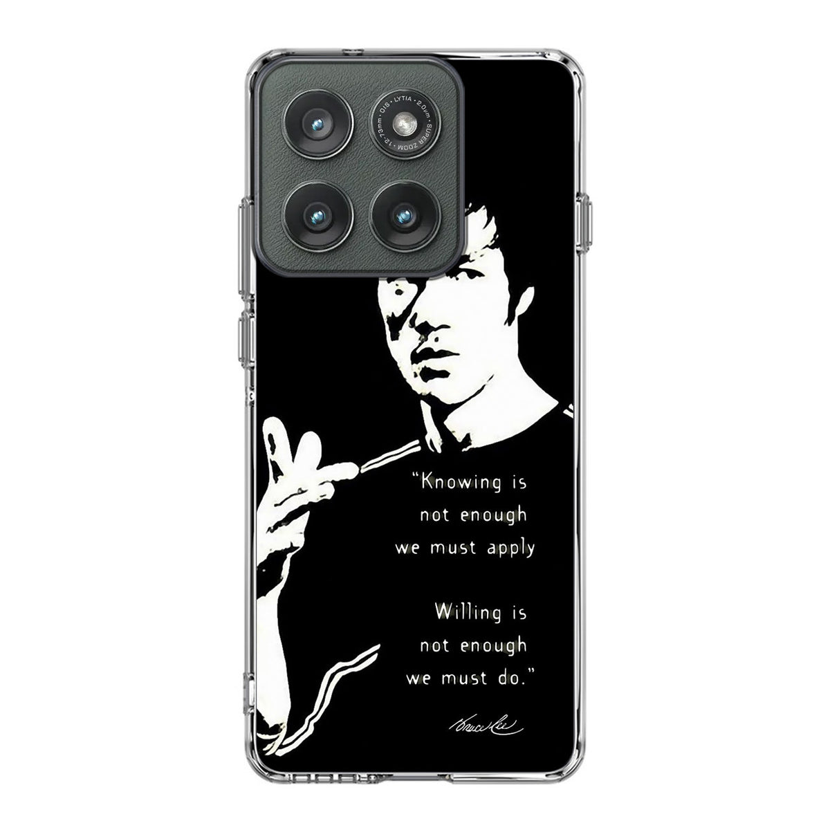 Bruce Lee Quotes Motorola Edge 2025 Case