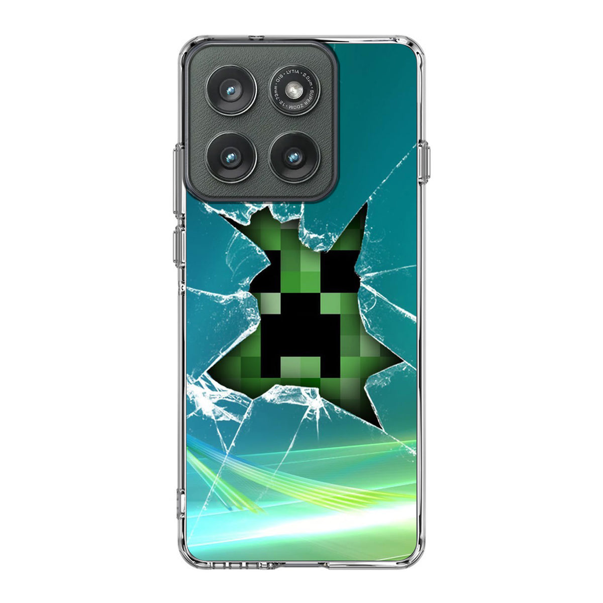 Creeper Glass Broken Green Motorola Edge 2025 Case