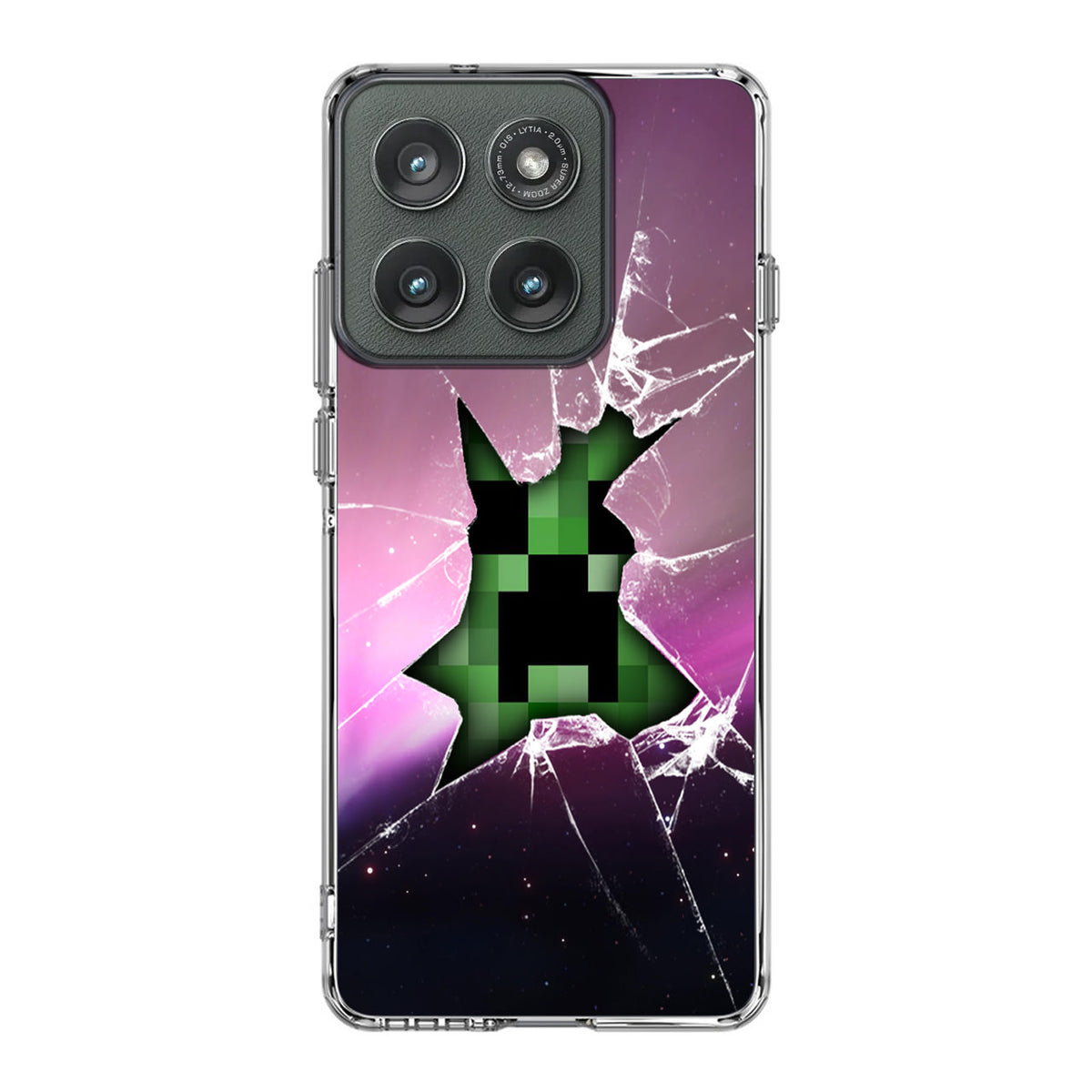 Creeper Glass Broken Violet Motorola Edge 2025 Case