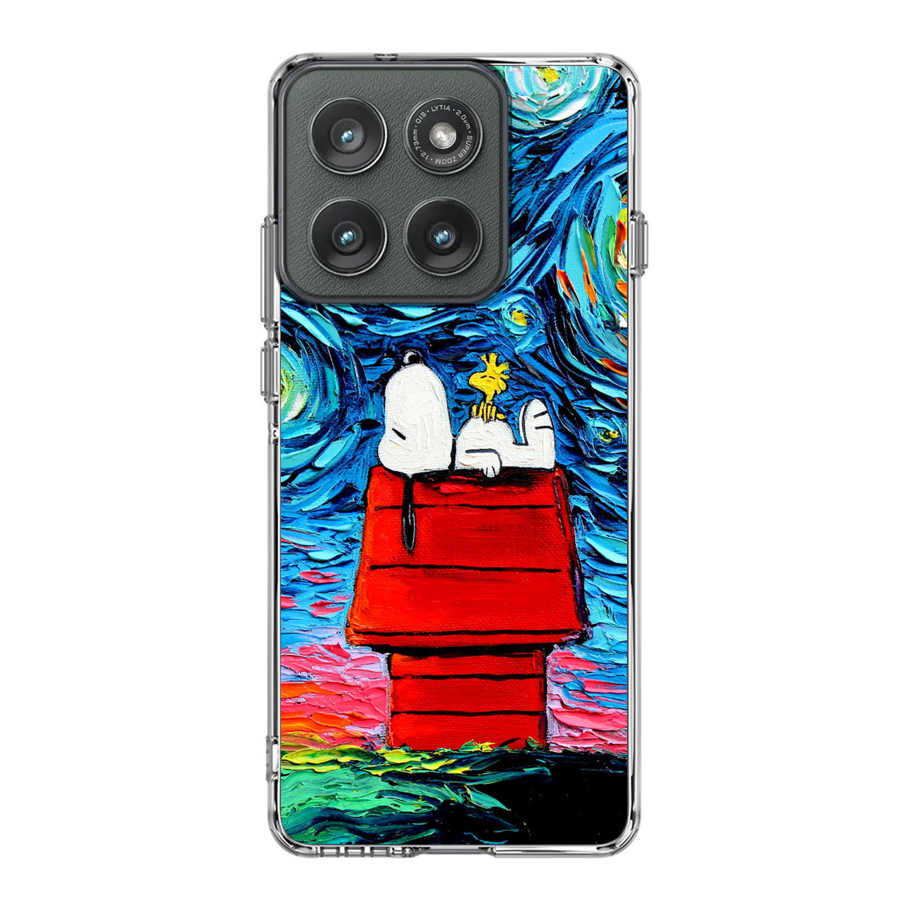 Dog Lying Under Starry Night Van Gogh Motorola Edge 2025 Case