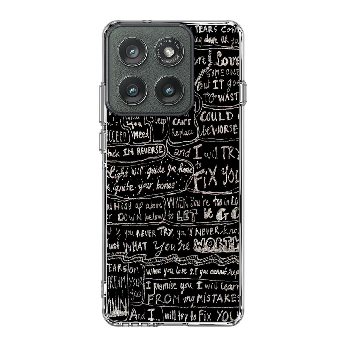Fix You Lyrics Motorola Edge 2025 Case