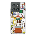 Friends TV Show Central Perk Sticker Motorola Edge 2025 Case