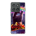 LLama And Sloth On Space Motorola Edge 2025 Case