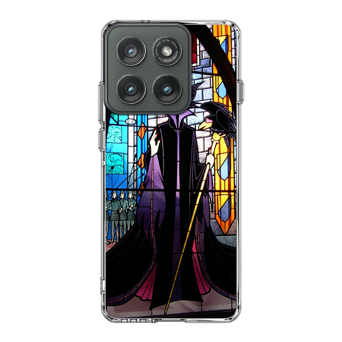 Maleficent Sleeping Beauty Glass Art Motorola Edge 2025 Case