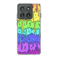 Pastel Kawaii Melting Rainbow Motorola Edge 2025 Case