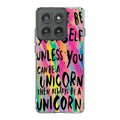 Rainbow Unicorn Quote Motorola Edge 2025 Case