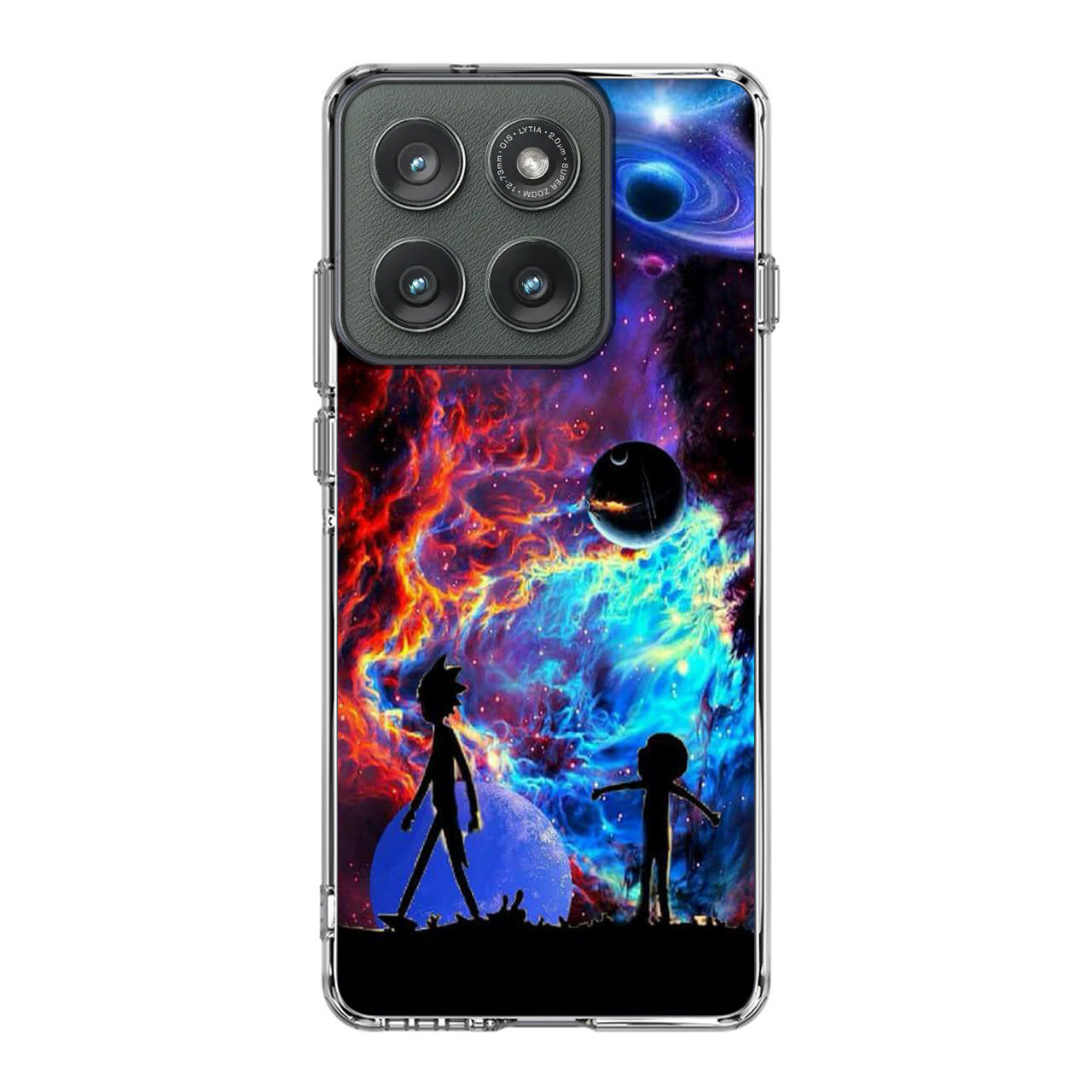 Rick And Morty Flat Galaxy Motorola Edge 2025 Case