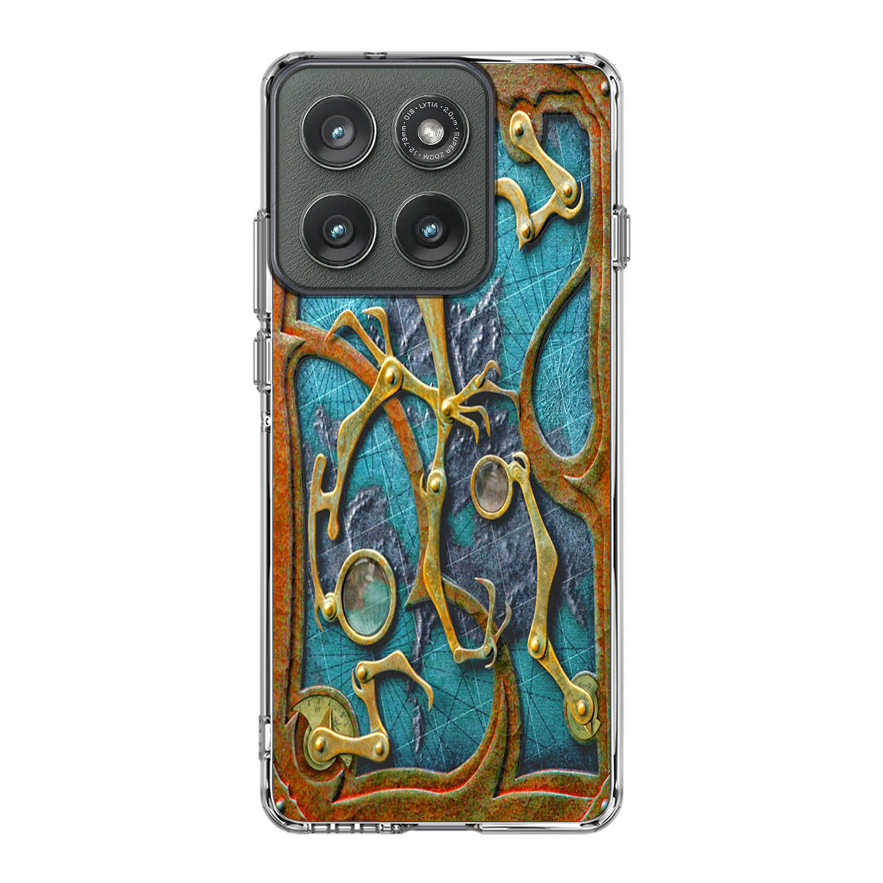 Steampunk Book Cover Motorola Edge 2025 Case