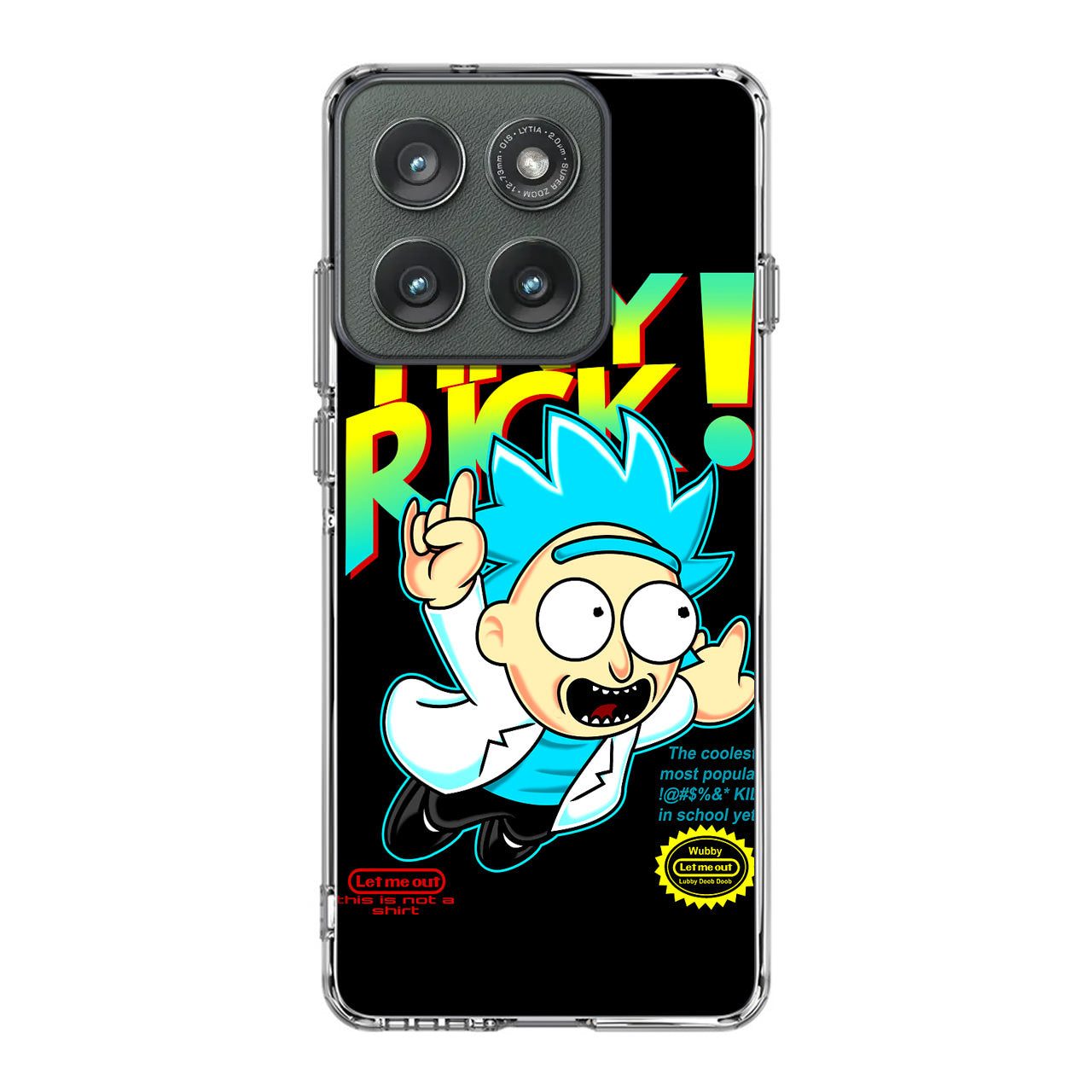 Tiny Rick Let Me Out Motorola Edge 2025 Case
