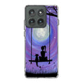 Girl Cat and Moon Motorola Edge 2025 Case