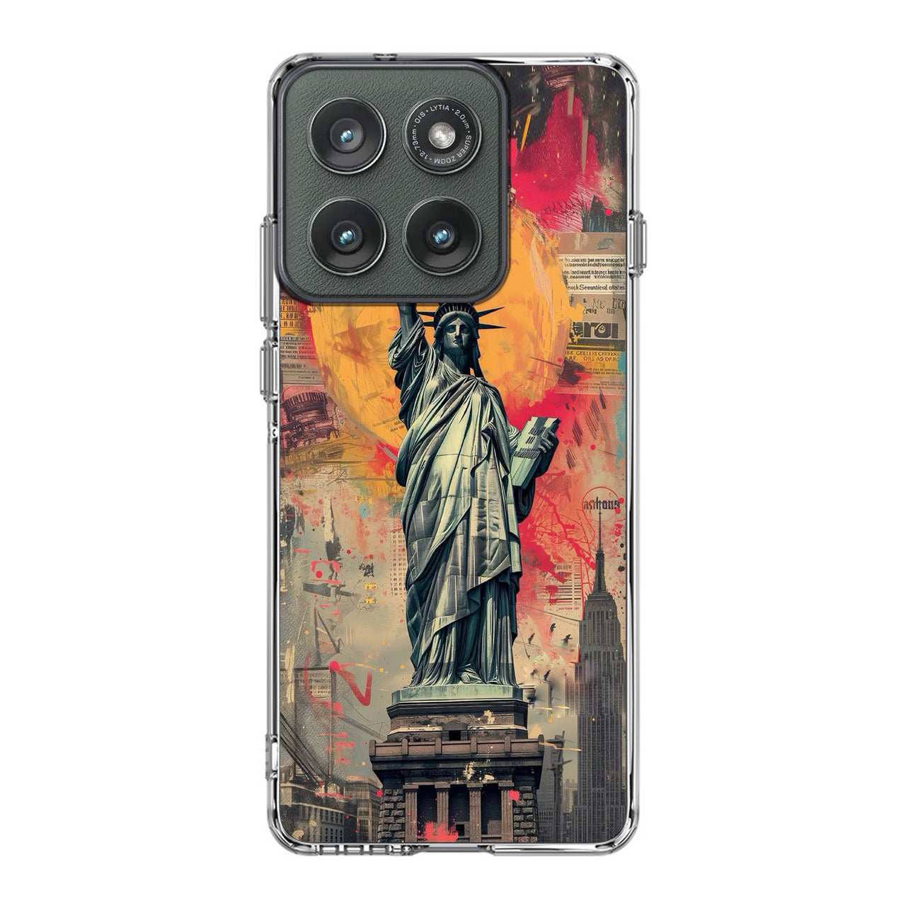 Canvas Art Statue of Liberty Motorola Edge 2025 Case