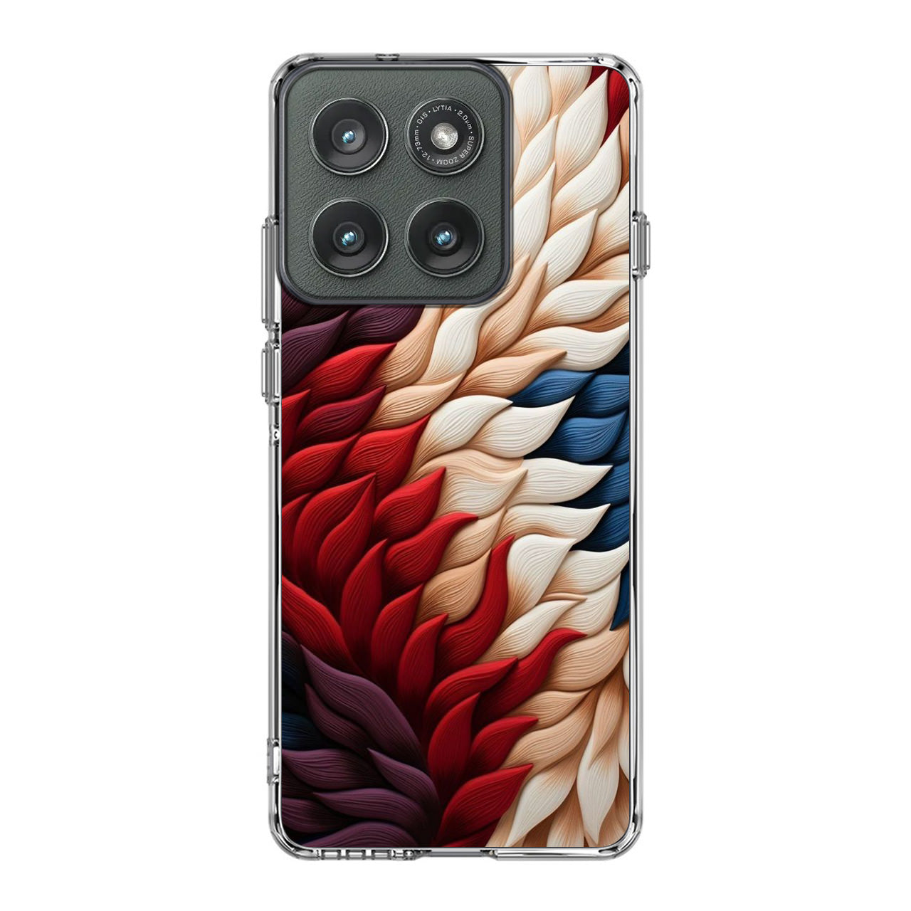 Colorful Feathers Art Motorola Edge 2025 Case