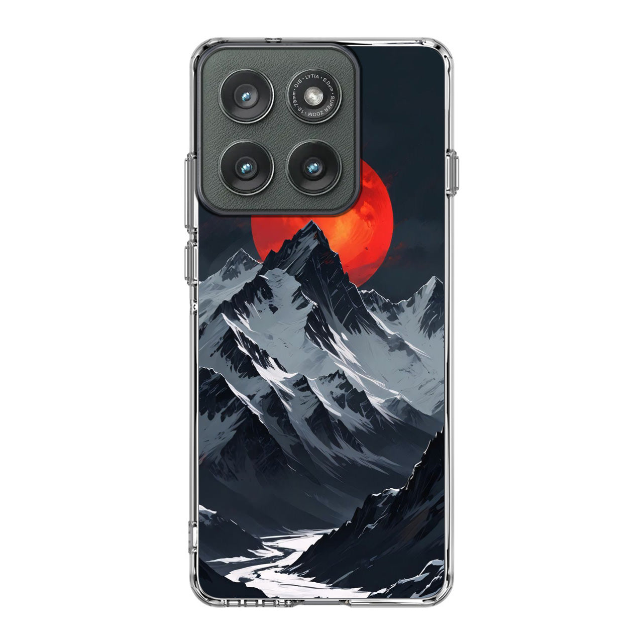 Crimson Eclipse The Mountain Motorola Edge 2025 Case