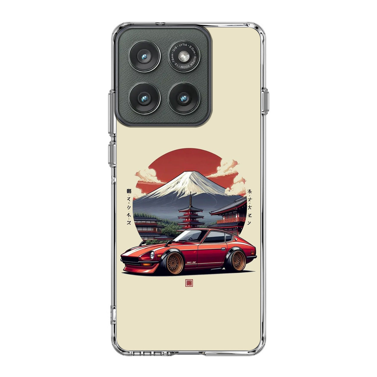 Fuji Fastback Racing the Rising Sun Motorola Edge 2025 Case