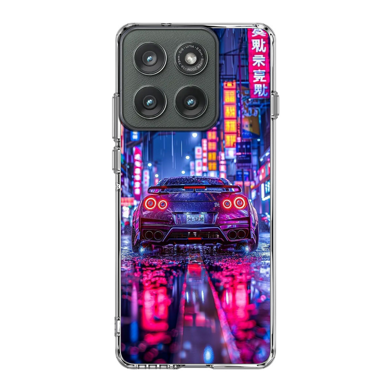 Neon Midnight Drift Tokyo Rain Motorola Edge 2025 Case