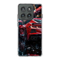 Red Sport Car in the Rain Motorola Edge 2025 Case