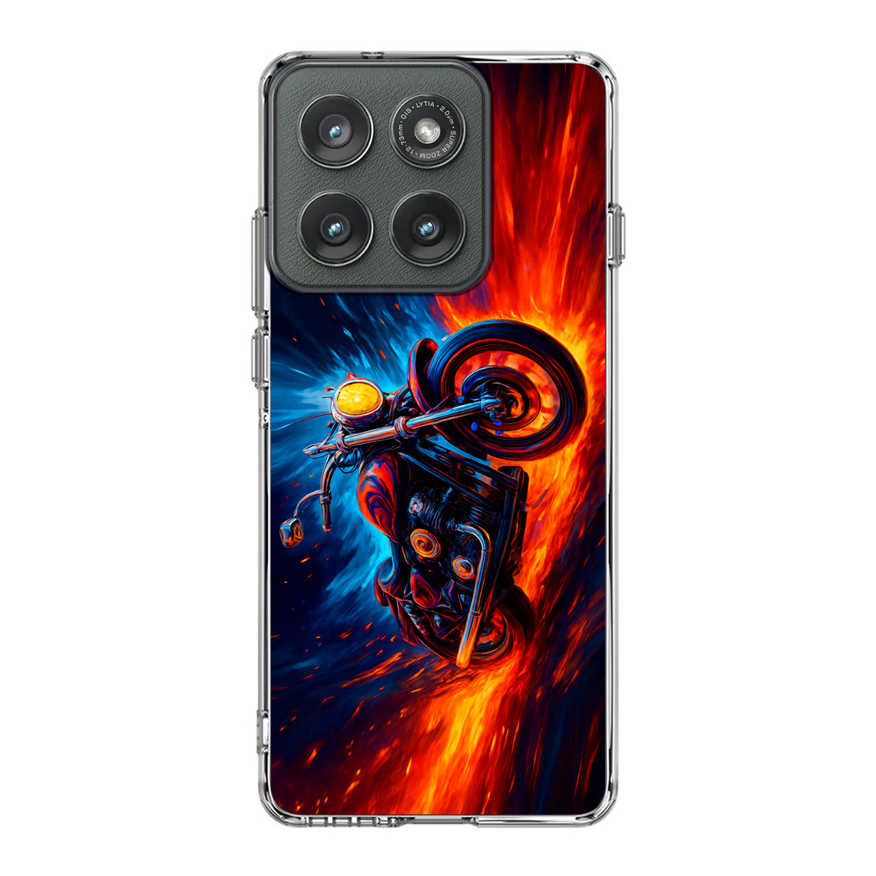 Ride Through Fire and Ice Motorola Edge 2025 Case