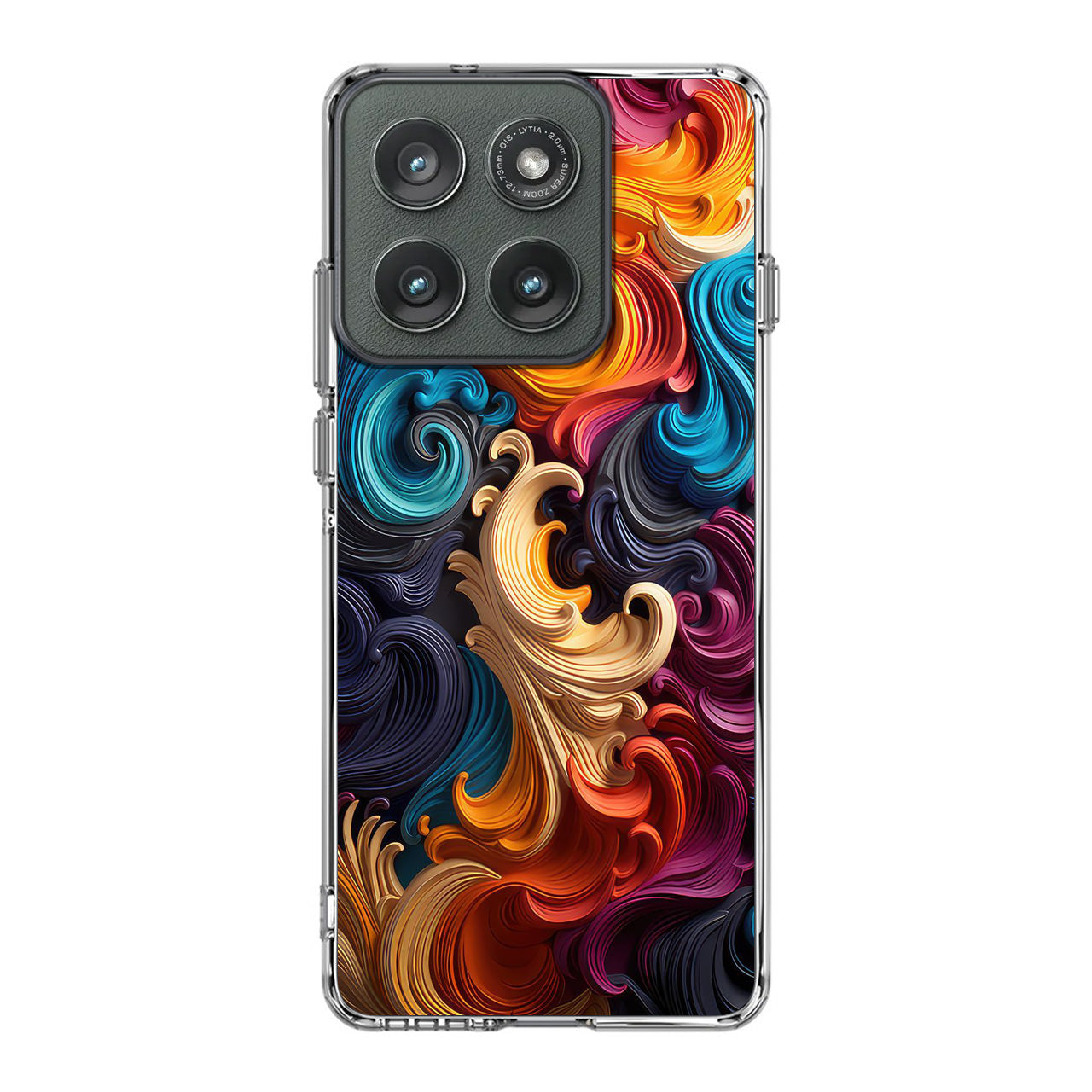 The Dance of Abstract Waves Motorola Edge 2025 Case
