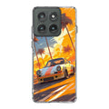 Turbo Dreams in Neon Palms Motorola Edge 2025 Case
