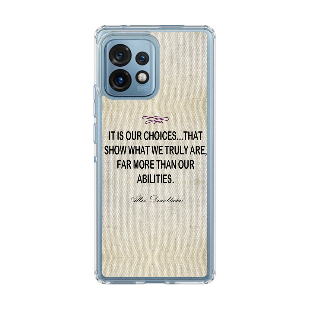 Albus Dumbledore Quote Motorola Edge Plus 2023 Case