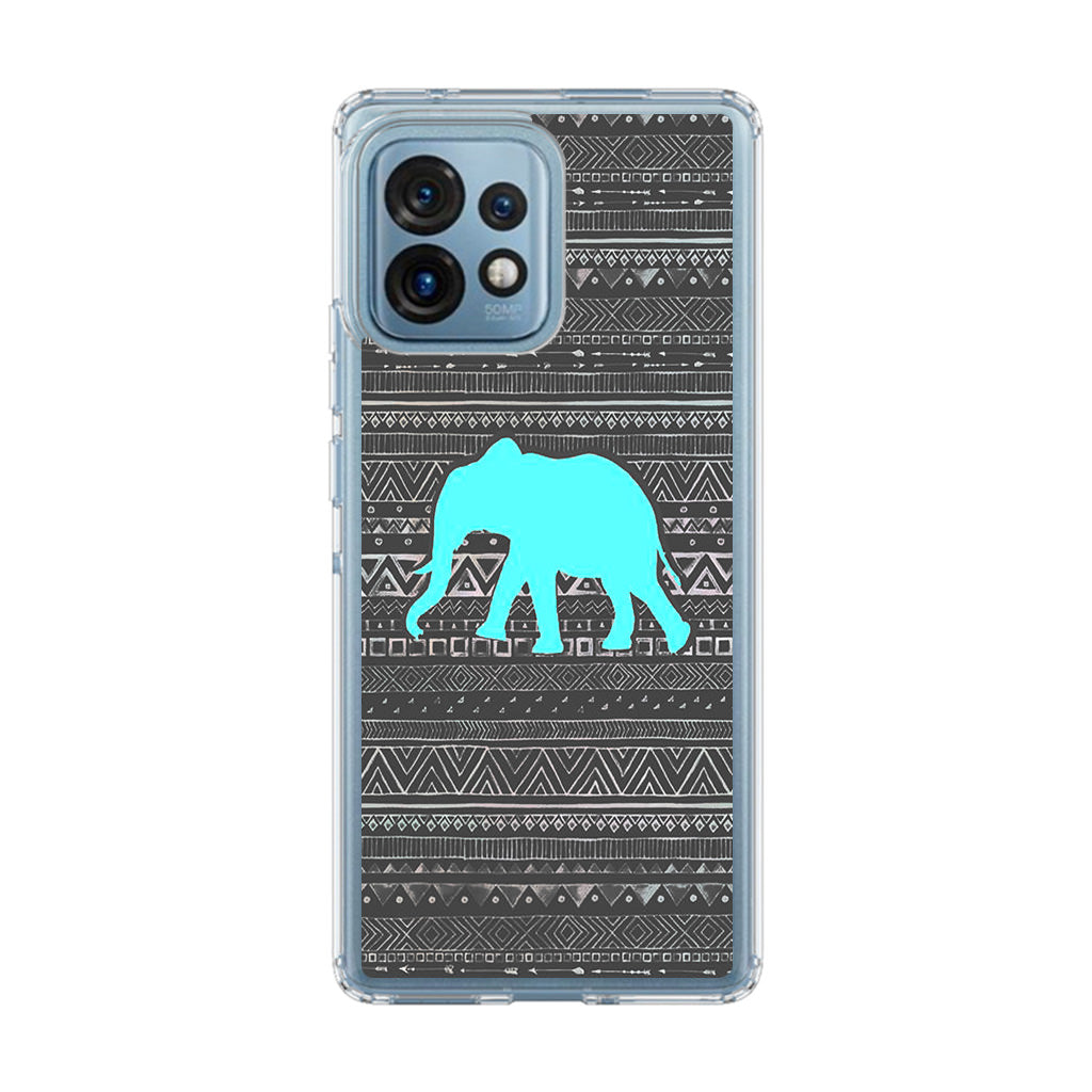 Aztec Elephant Turquoise Motorola Edge Plus 2023 Case