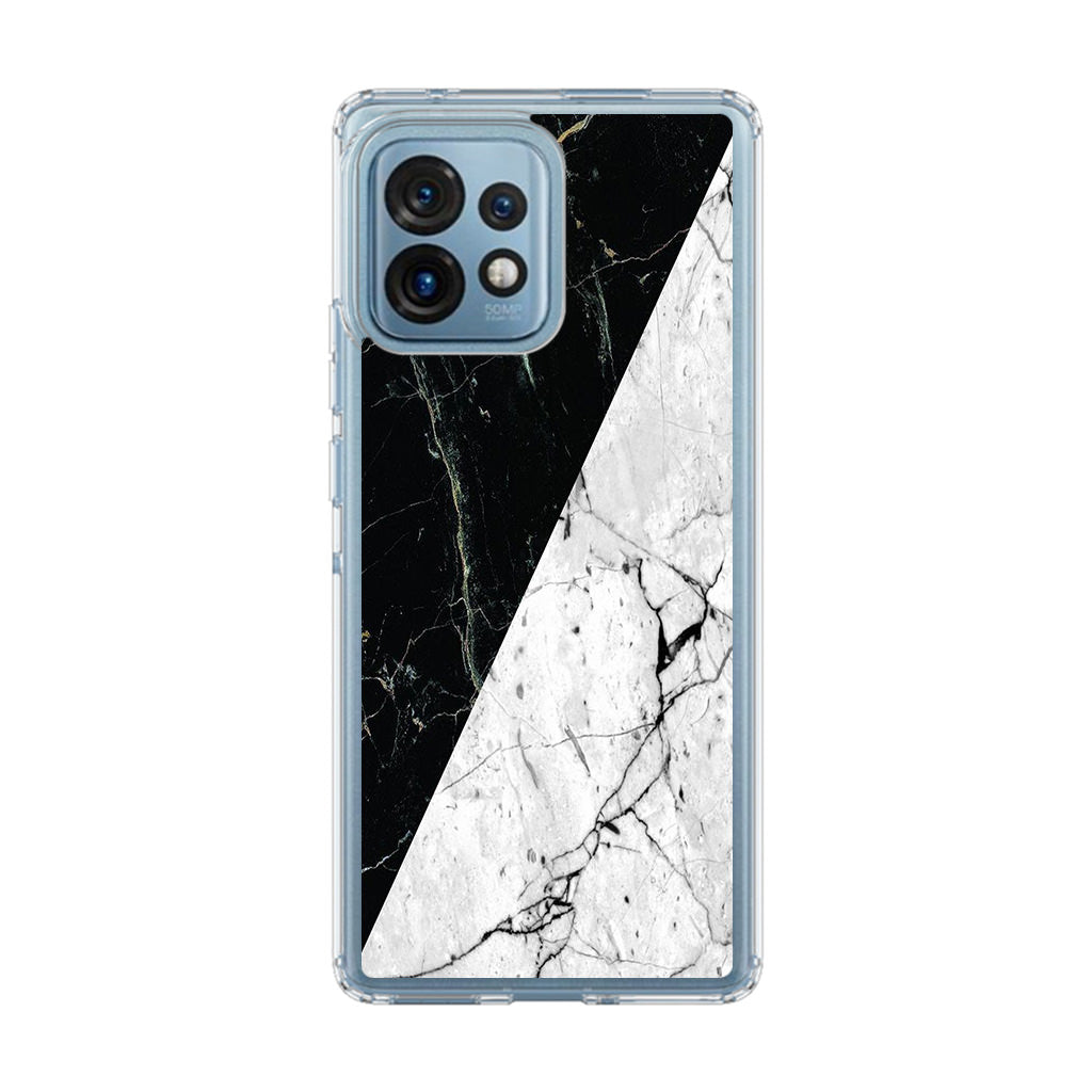 B&W Marble Motorola Edge Plus 2023 Case