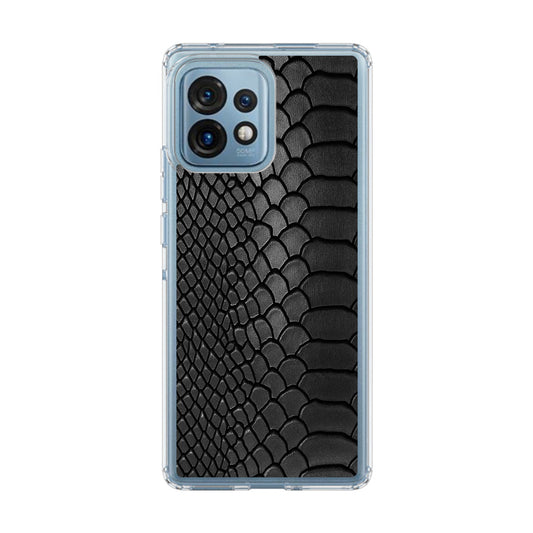 Black Snake Skin Texture Motorola Edge Plus 2023 Case