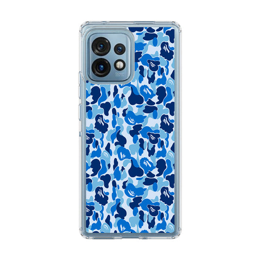 Blue Camo Motorola Edge Plus 2023 Case