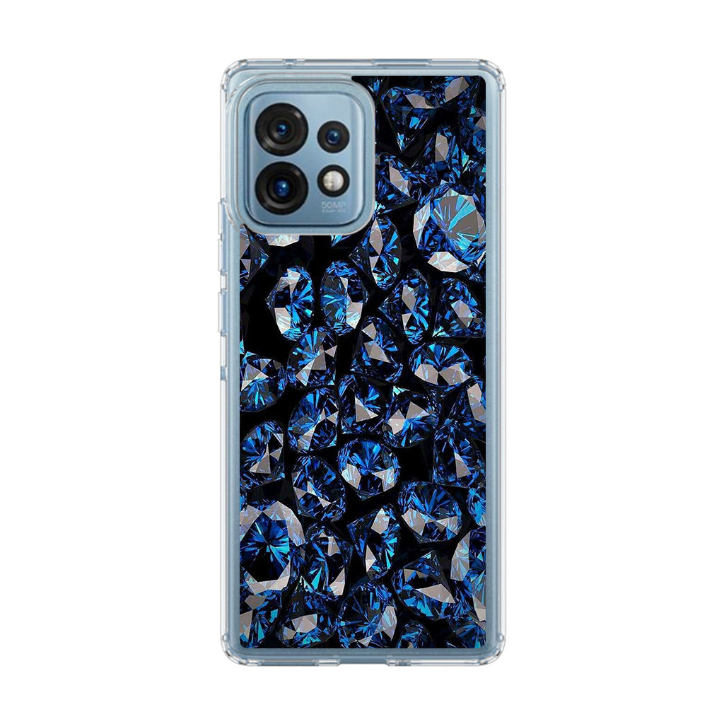 Blue Diamonds Pattern Motorola Edge Plus 2023 Case