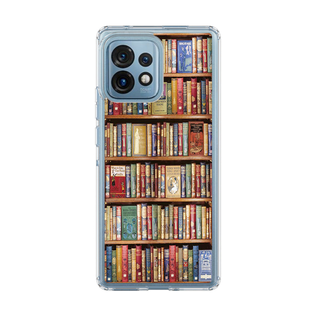 Bookshelf Library Motorola Edge Plus 2023 Case