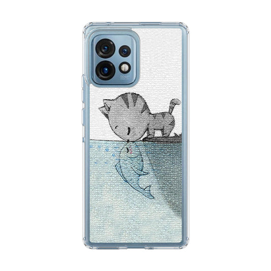 Cat Fish Kisses Motorola Edge Plus 2023 Case