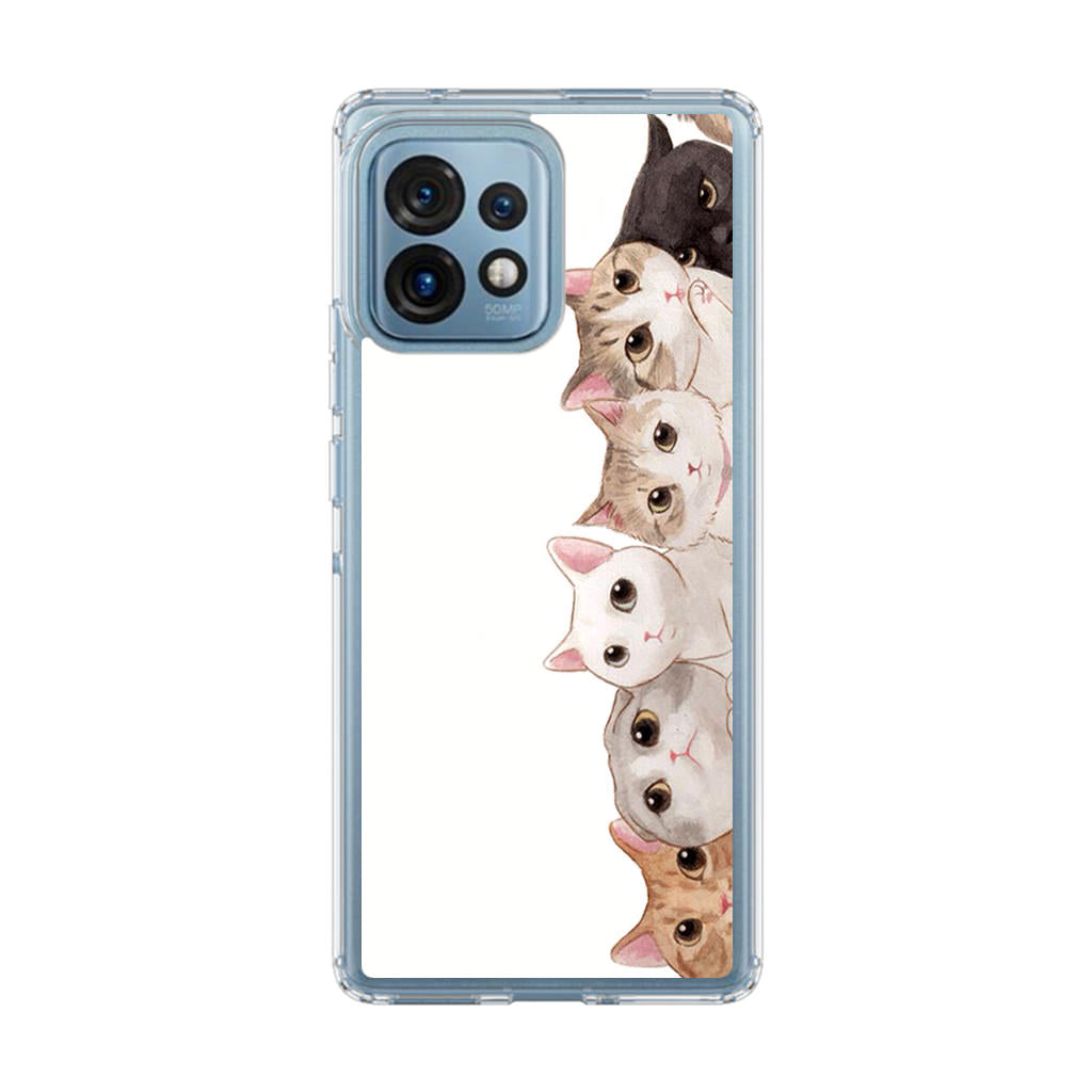 Cute Cats Vertical Motorola Edge Plus 2023 Case