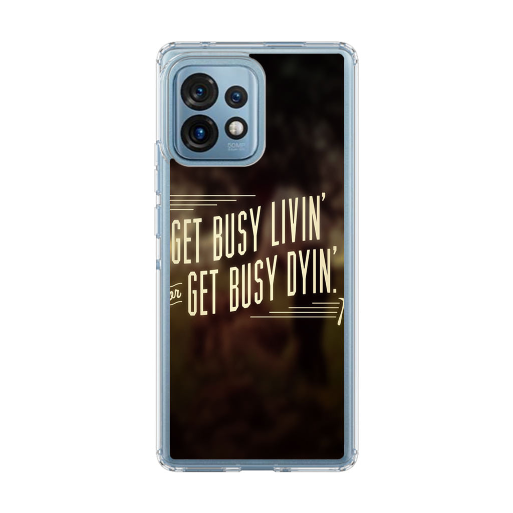 Get Living or Get Dying Motorola Edge Plus 2023 Case