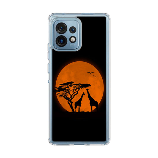 Giraffes Silhouette Motorola Edge Plus 2023 Case