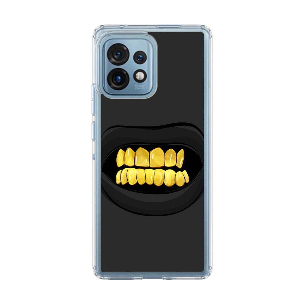 Gold Grillz Motorola Edge Plus 2023 Case