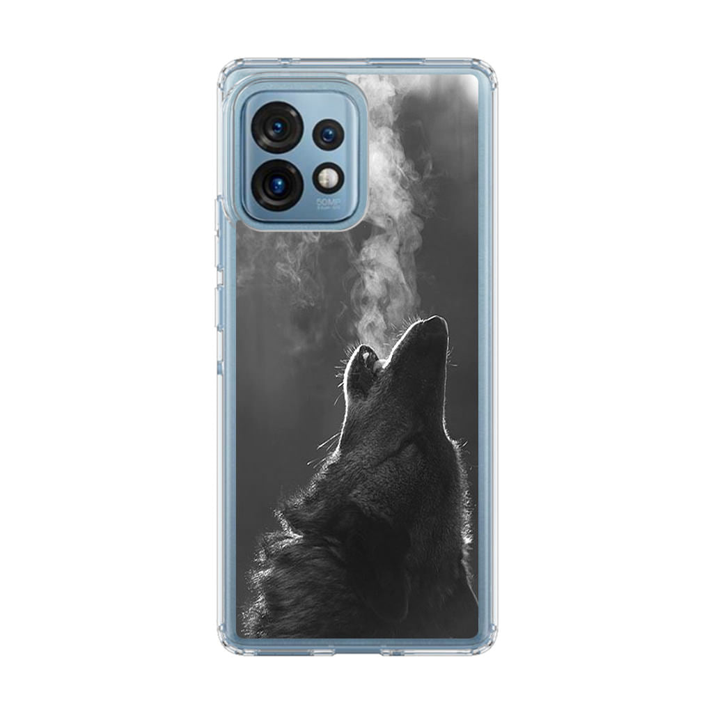 Howling Wolves Black and White Motorola Edge Plus 2023 Case