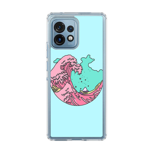 Japanese Pastel Wave Motorola Edge Plus 2023 Case